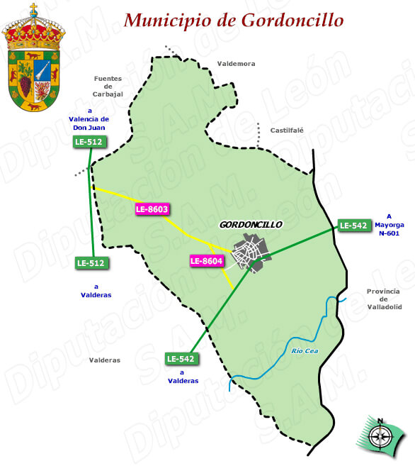 plano del municipio de gordoncillo